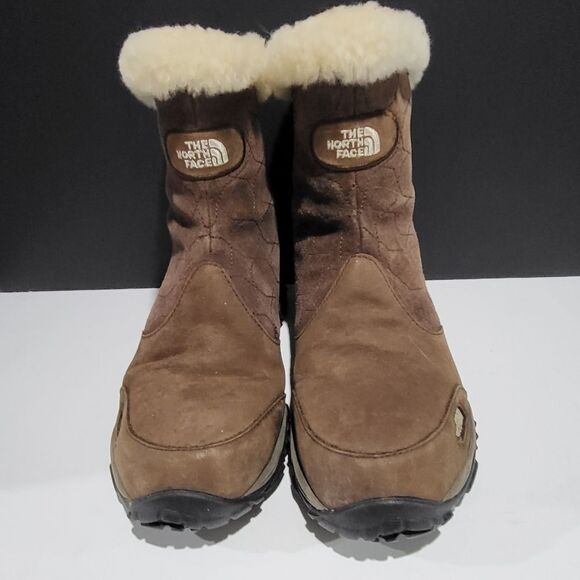 North Face Women's Brown Suede Winter Boots - Picture 3 of 15